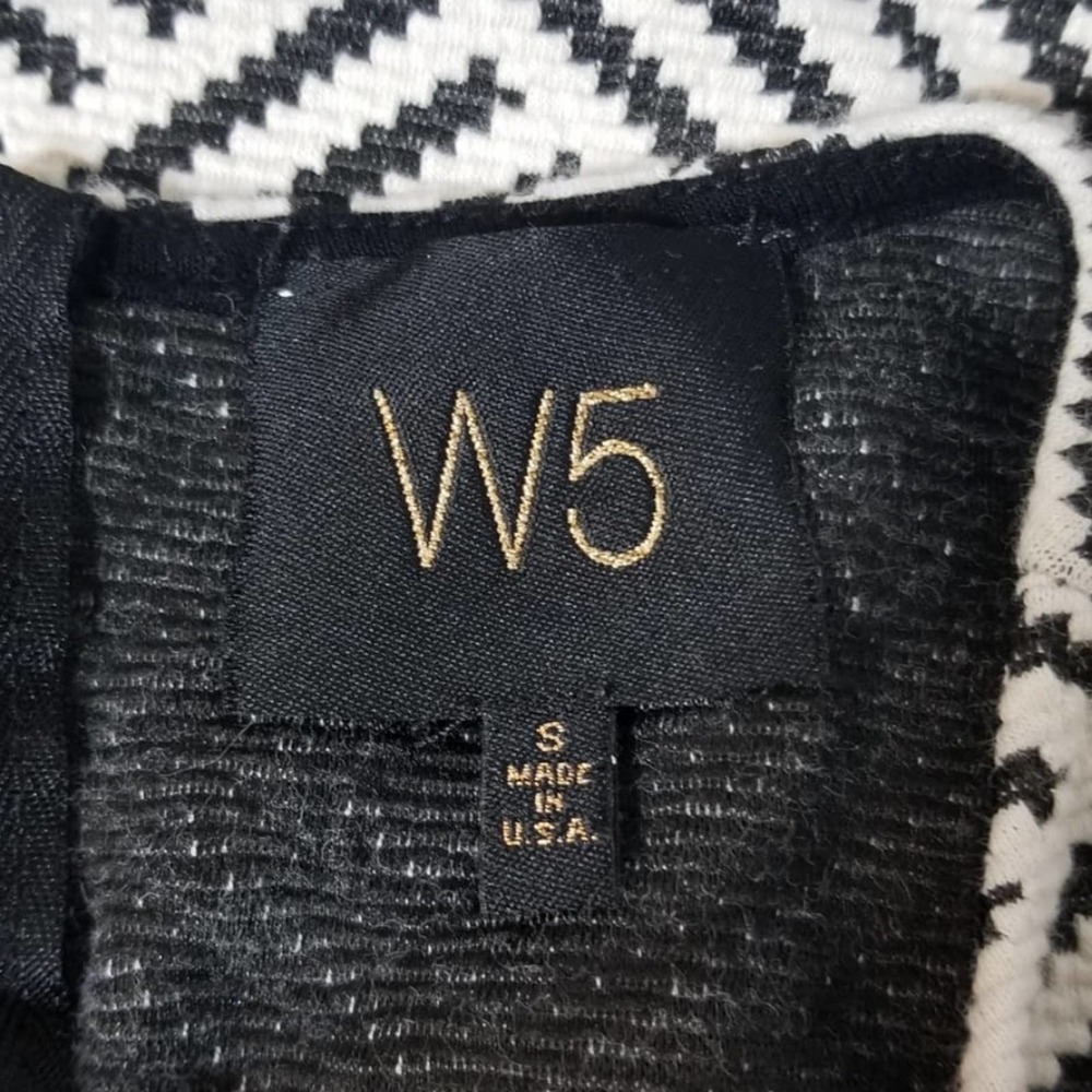 Anthro W5 Black and White Patterned Knit Top - Picture 7 of 7